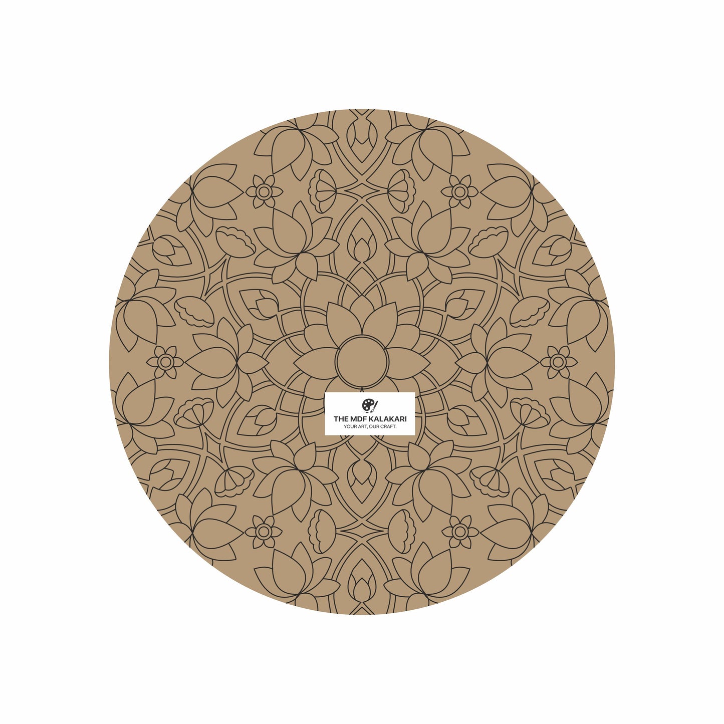 Mandala Premarked Round MDF Base - 54