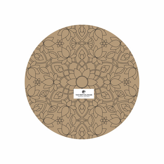 Mandala Premarked Round MDF Base - 54