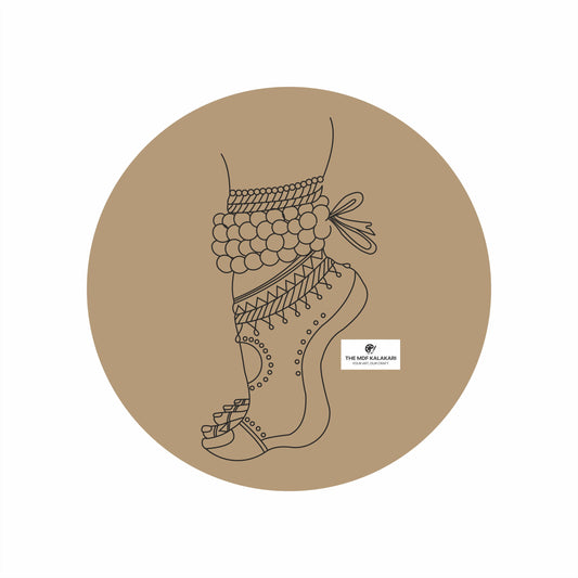 Ghungharu Premarked Round MDF Base - 59