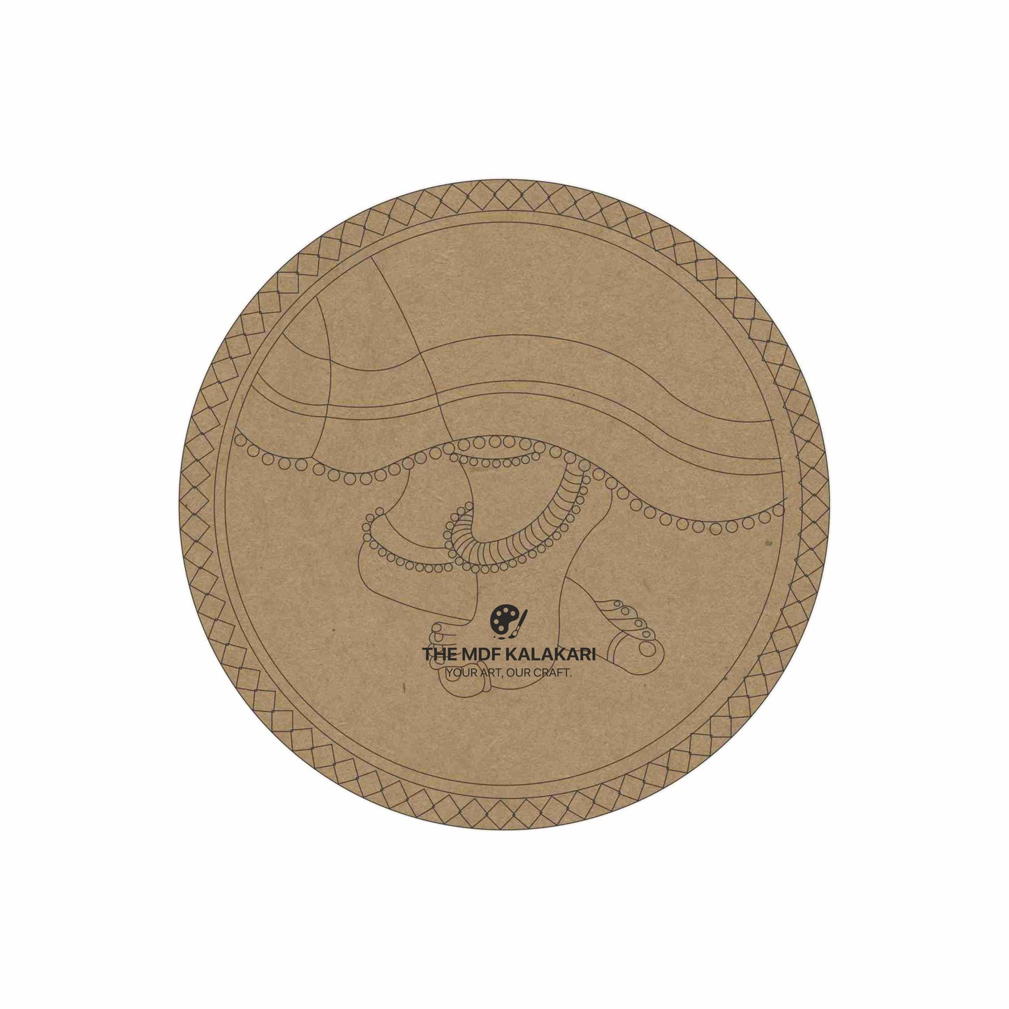 Dancing Feet Premarked Round MDF Base - 5