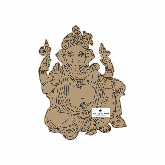 Ganeshji Premarked MDF Cut Out - 70
