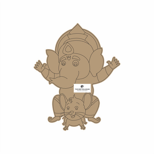 Ganeshji & Mushak Premarked MDF Cut Out - 72