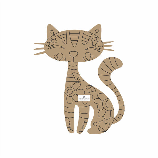 Cat Premarked MDF Cut Out - 80
