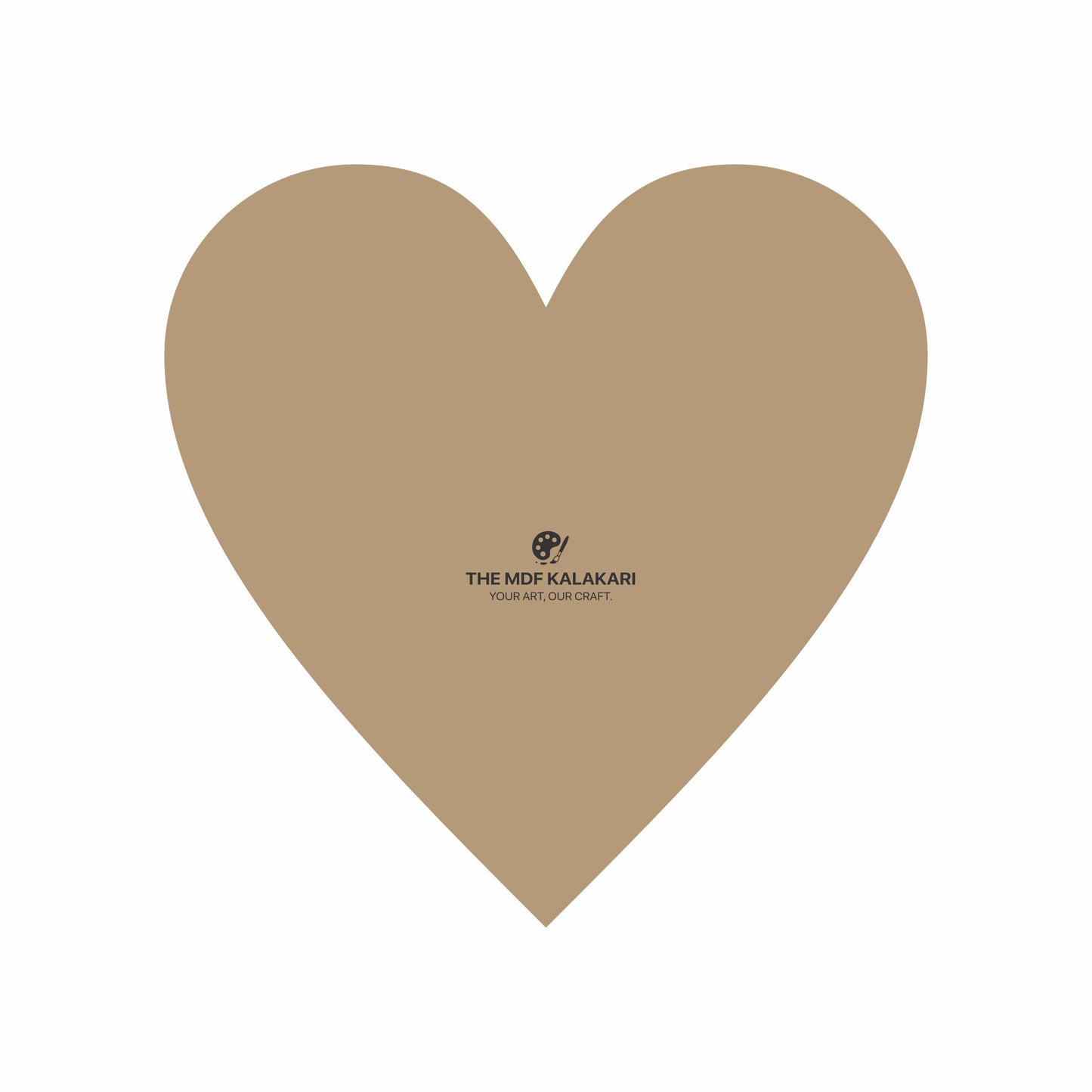 Heart Plain MDF Base - 8