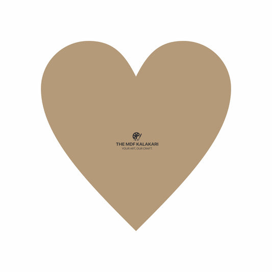 Heart Plain MDF Base - 8