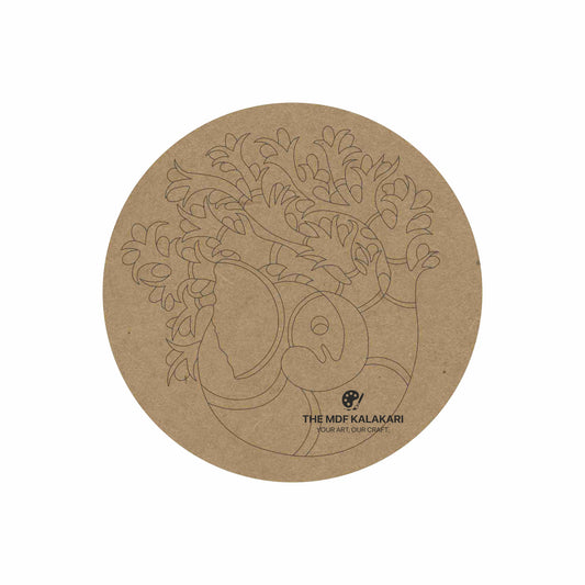 Premarked Round MDF Base - 8