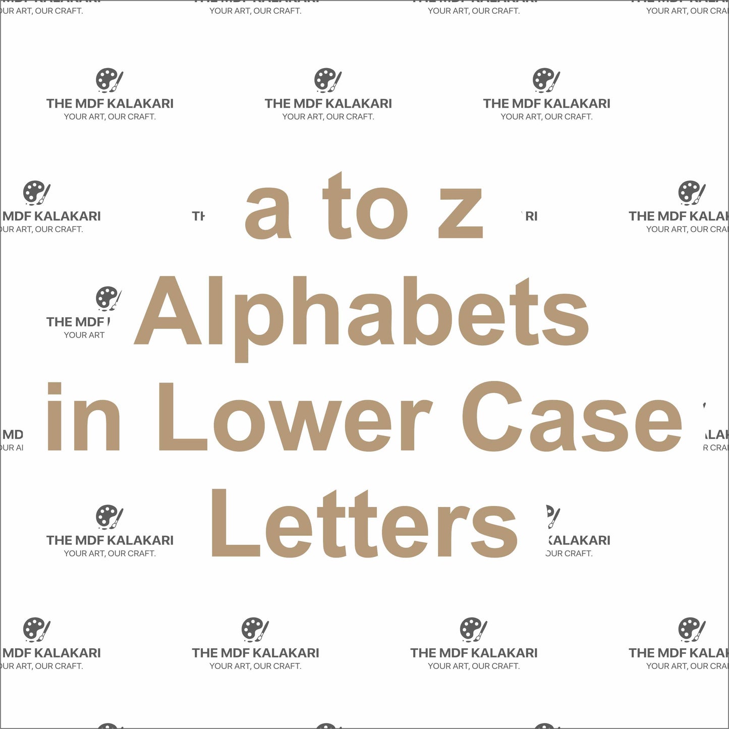 a to z Alphabets in Lower Case