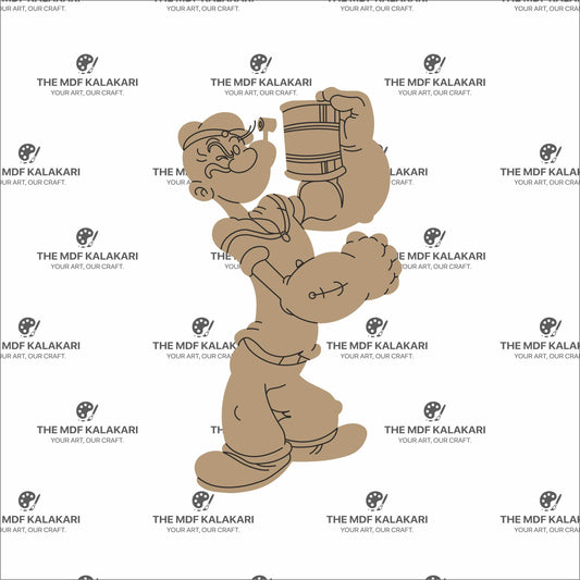 Popeye Premarked MDF Cut Out - 99