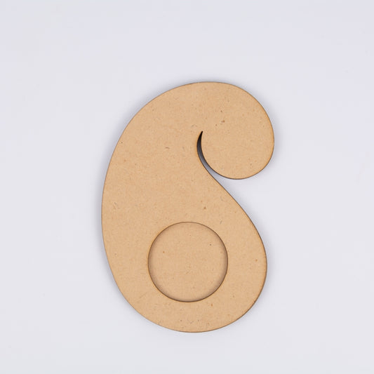 Mango Shape MDF Tea Light Holder for Diwali & Home Décor Projects - 6