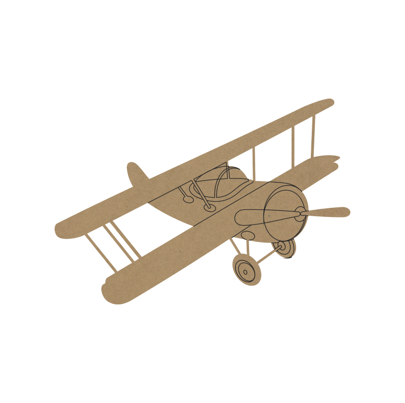 Aeroplane DIY Fridge Magnet – MDF Craft Base for Kids - 17