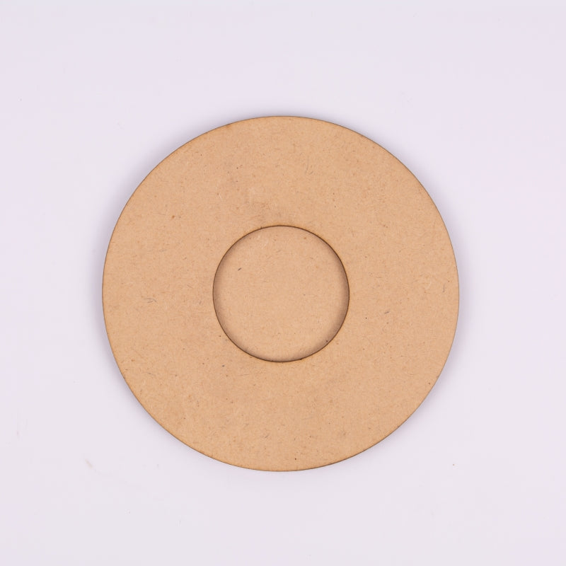 Plain Round MDF Tea Light Holder Base – DIY Craft & Home Decor Ready - 4