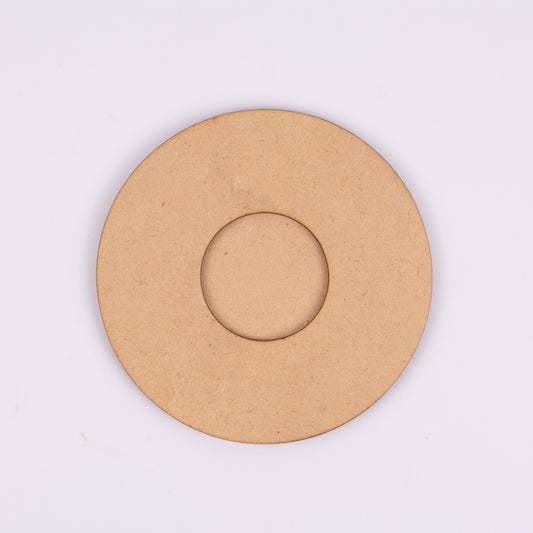 Plain Round MDF Tea Light Holder Base – DIY Craft & Home Decor Ready - 4