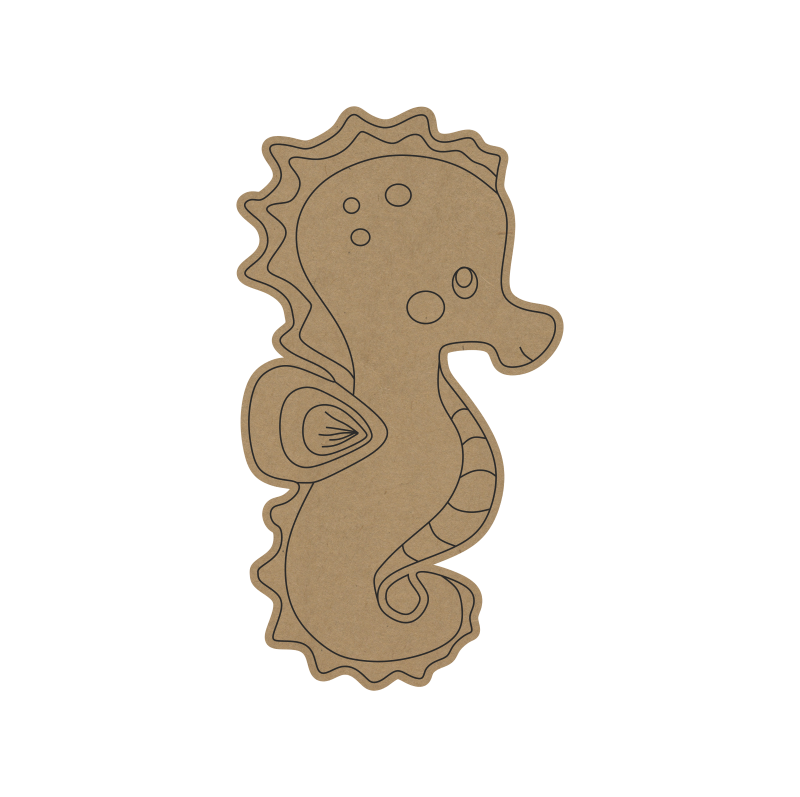 Sea Horse shape MDF DIY fridge magnet - 13