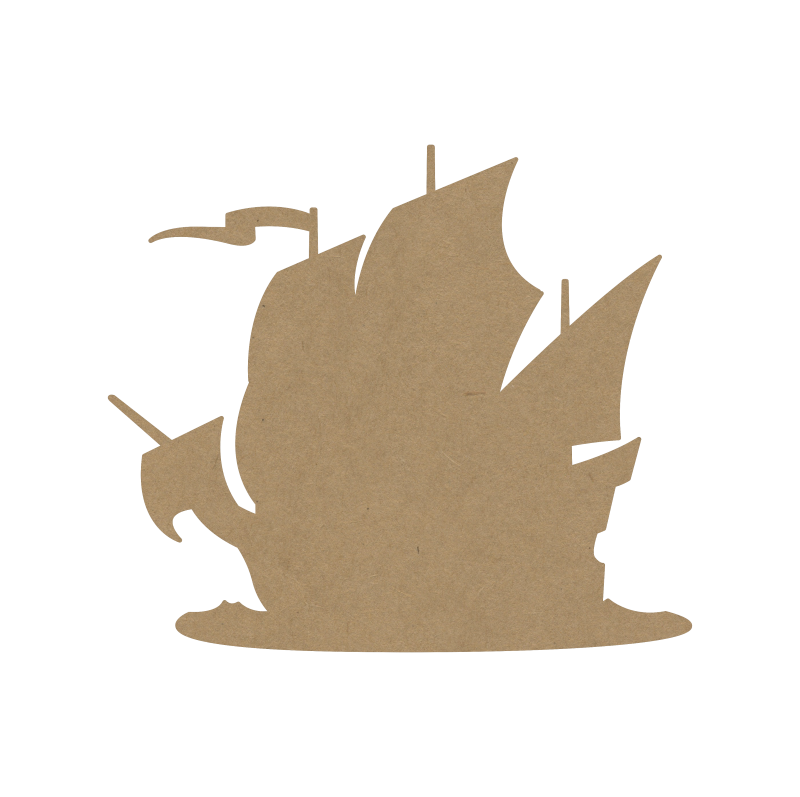 Vintage Ship Fridge Magnet – DIY MDF Magnet for Kids & Gifting - 26