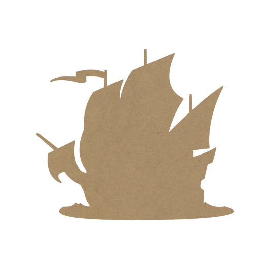 Vintage Ship Fridge Magnet – DIY MDF Magnet for Kids & Gifting - 26