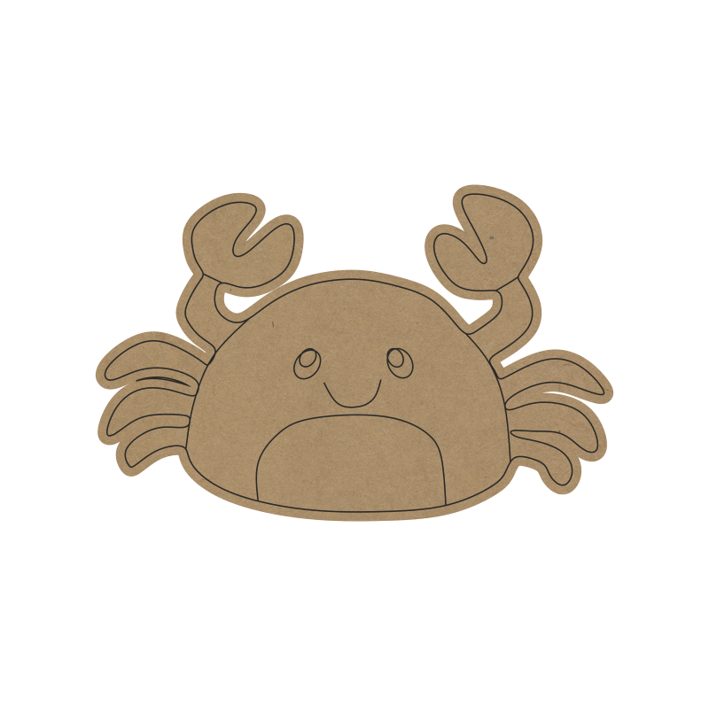 Crab Sea Animal DIY MDF Fridge Magnet – Fun Craft Base for Kids - 25