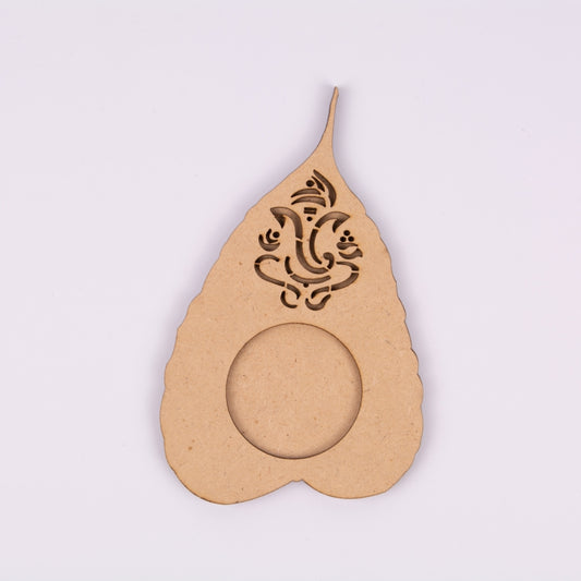 Leaf Shape MDF Tea Light Holder for Diwali - 24