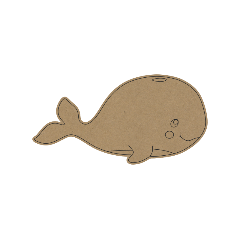 Whale DIY MDF Fridge Magnet – Ocean-Themed Craft for Kids- 24