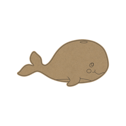 Whale DIY MDF Fridge Magnet – Ocean-Themed Craft for Kids- 24