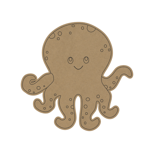 Octopus MDF Fridge Magnet – DIY Craft Base for Kids - 33