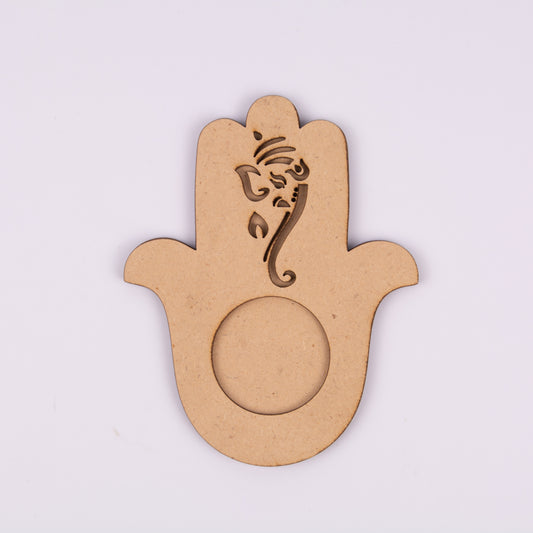 Ganeshji Cutout MDF Tea Light Holder – Auspicious Decor for Diwali & Pooja Rooms - 37