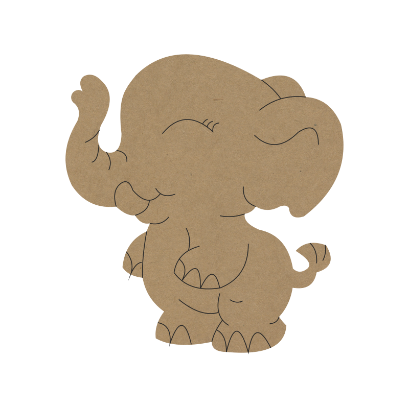 Baby Elephant Fridge Magnet | MDF DIY Craft for Kids & Return Gifts - 39