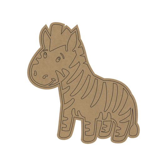 Zebra Fridge Magnet – DIY MDF Craft for Kids - 43