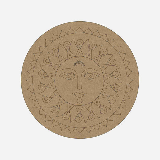 Sun Premarked Round MDF Base - 2