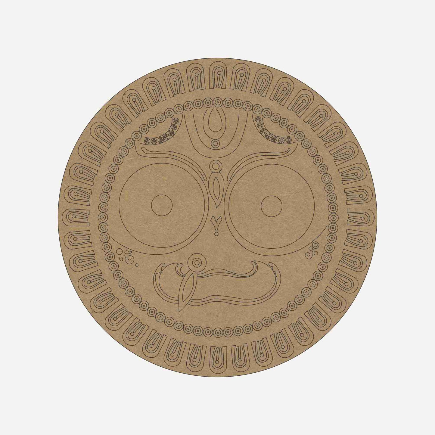 Jagannath Prabhu Premarked Round MDF Base - 9