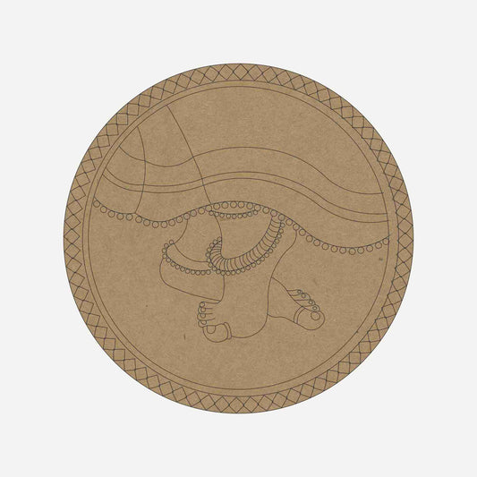 Dancing Feet Premarked Round MDF Base - 5