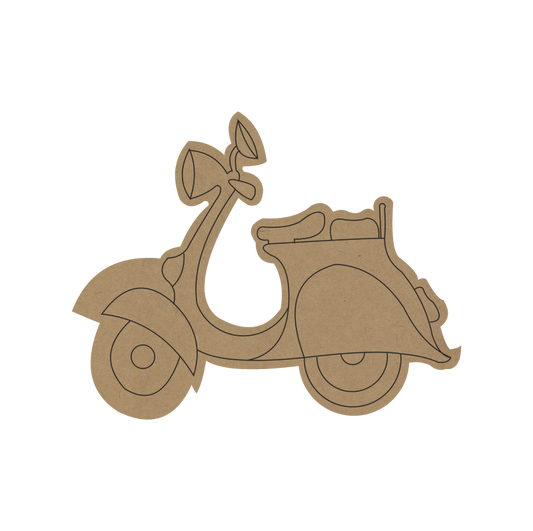 Scooter MDF Fridge Magnet – DIY Craft for Kids & Adults - 48