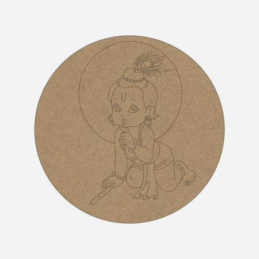 Bal-Krishna Premarked Round MDF Base - 6