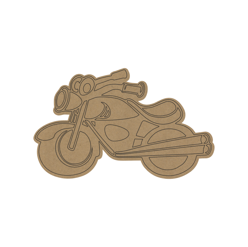 Bike MDF Fridge Magnet – DIY Craft Base for Kids, Painting & Return Gift - 69
