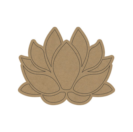 Lotus MDF Fridge Magnet | DIY Craft Base - 65
