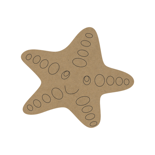 Starfish MDF Fridge Magnet – DIY Craft for Kids, Painting & Return Gifts - 98
