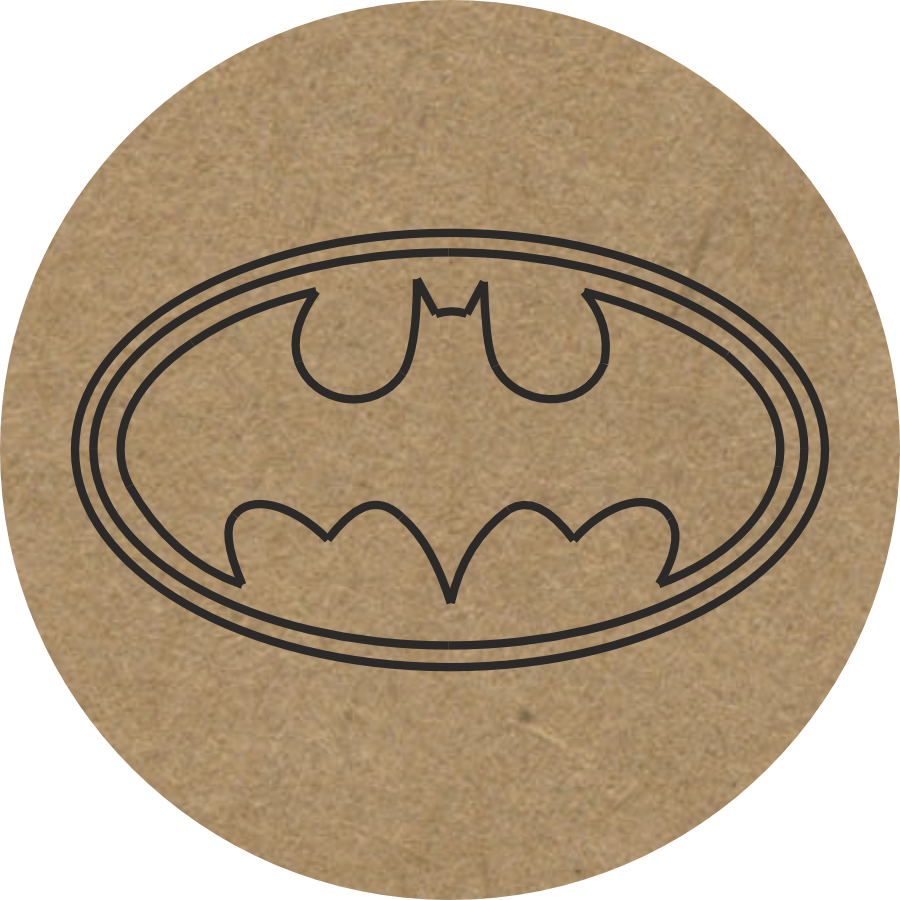 DIY Superhero Batman Magnet – Paintable MDF Craft for Kids - 95
