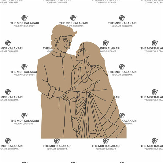 Couple Premarked MDF Cut Out - 101