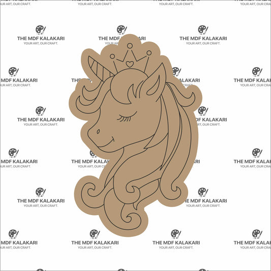 Unicorn Premarked MDF Cut Out - 103