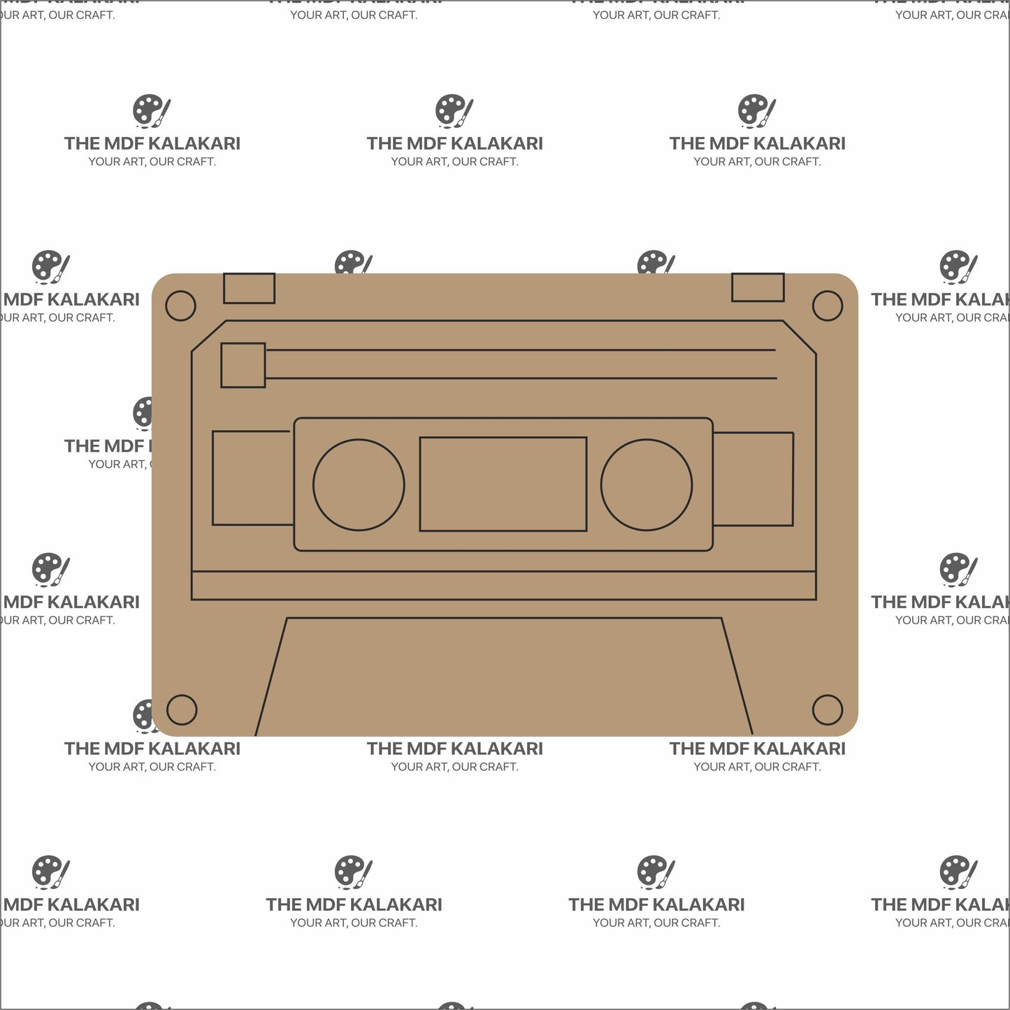 cassette Premarked MDF Cut Out - 115
