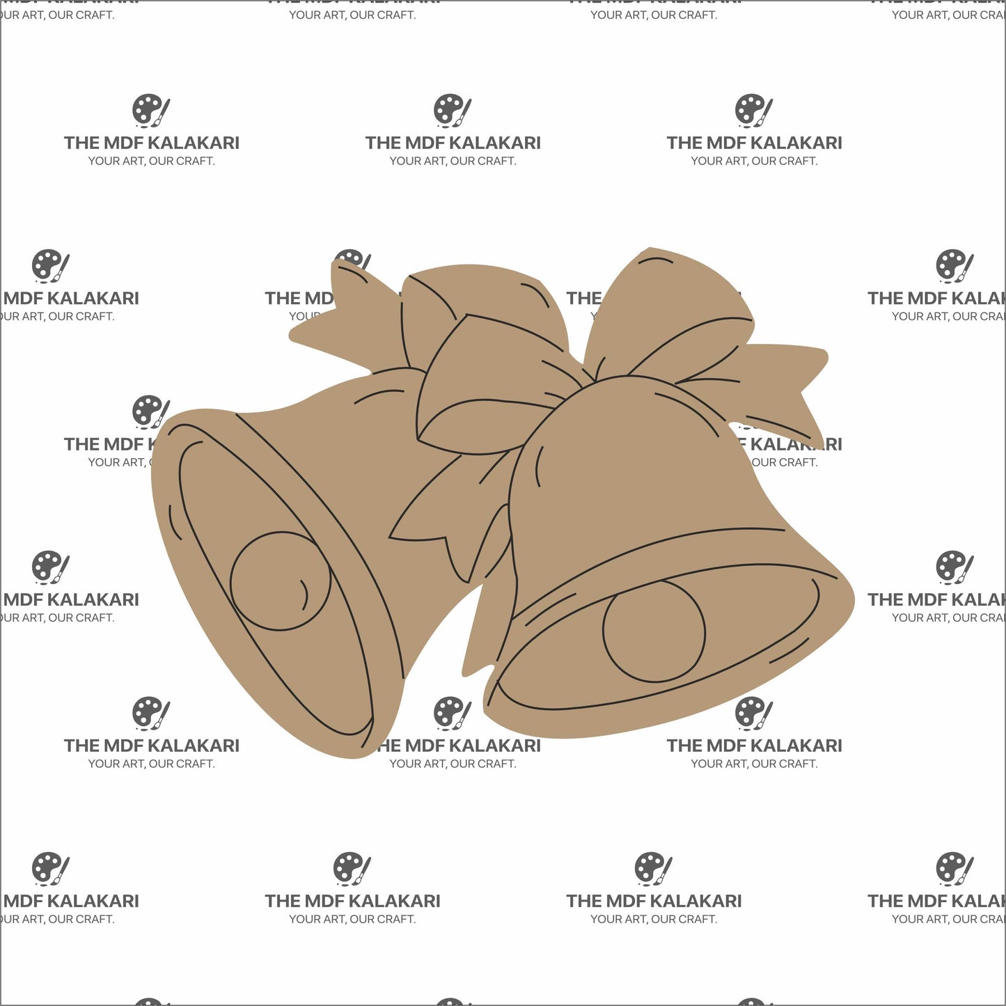 Christmas Bell Premarked MDF Cut Out - 147