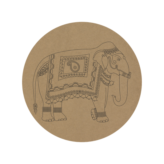 Elephant Premarked Round MDF Base - 16