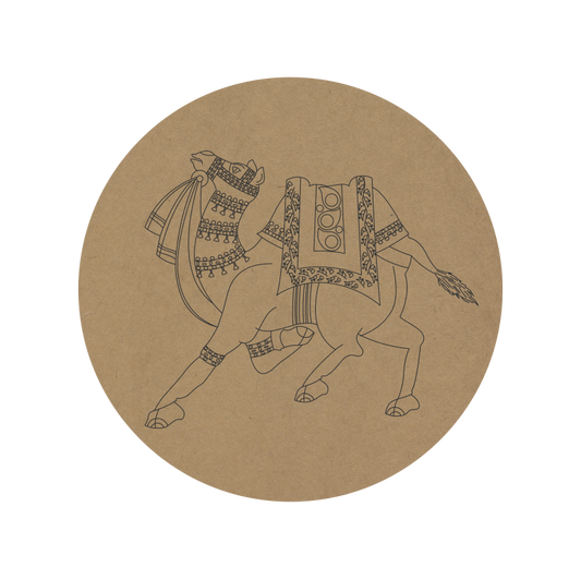 Camel Premarked Round MDF Base - 27