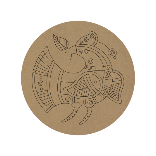 Premarked Round MDF Base - 22