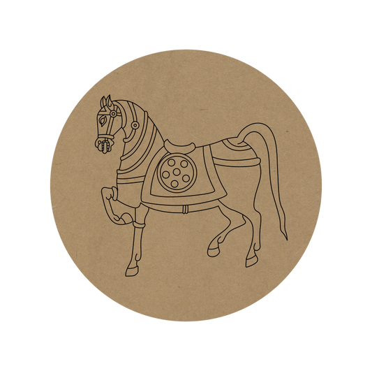Horse Premarked MDF Base - 35
