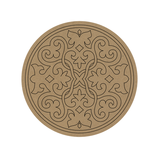 Mandala Premarked Round MDF Base - 42
