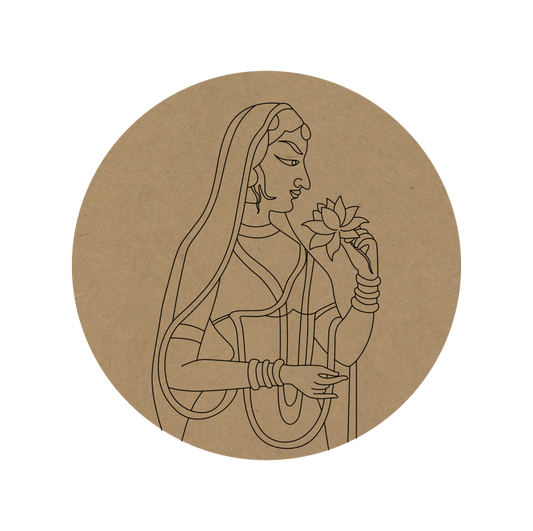 Maharani Premarked Round MDF Base - 38