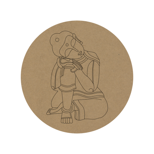 Premarked Round MDF Base - 37