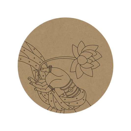 Lotus Premarked Round MDF Base - 51