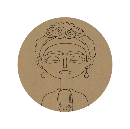 Premarked Round MDF Base - 49