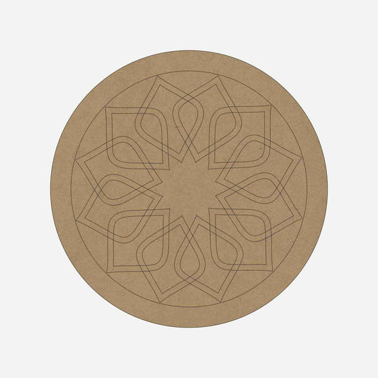 Premarked Round MDF Base - 12